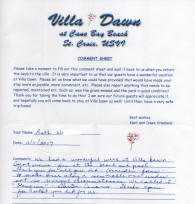 Ruth's review of Villa Dawn.